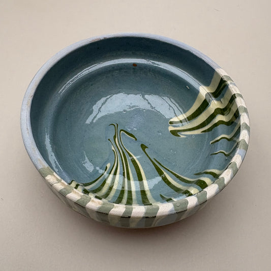 Mini Blue Swirl Ceramic Bowl