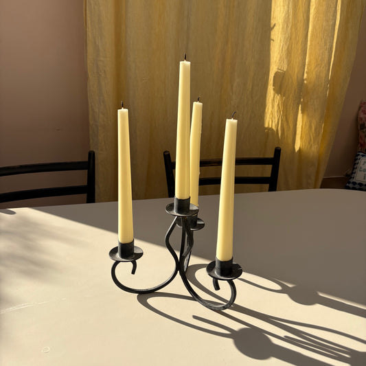 Black Iron Candelabra