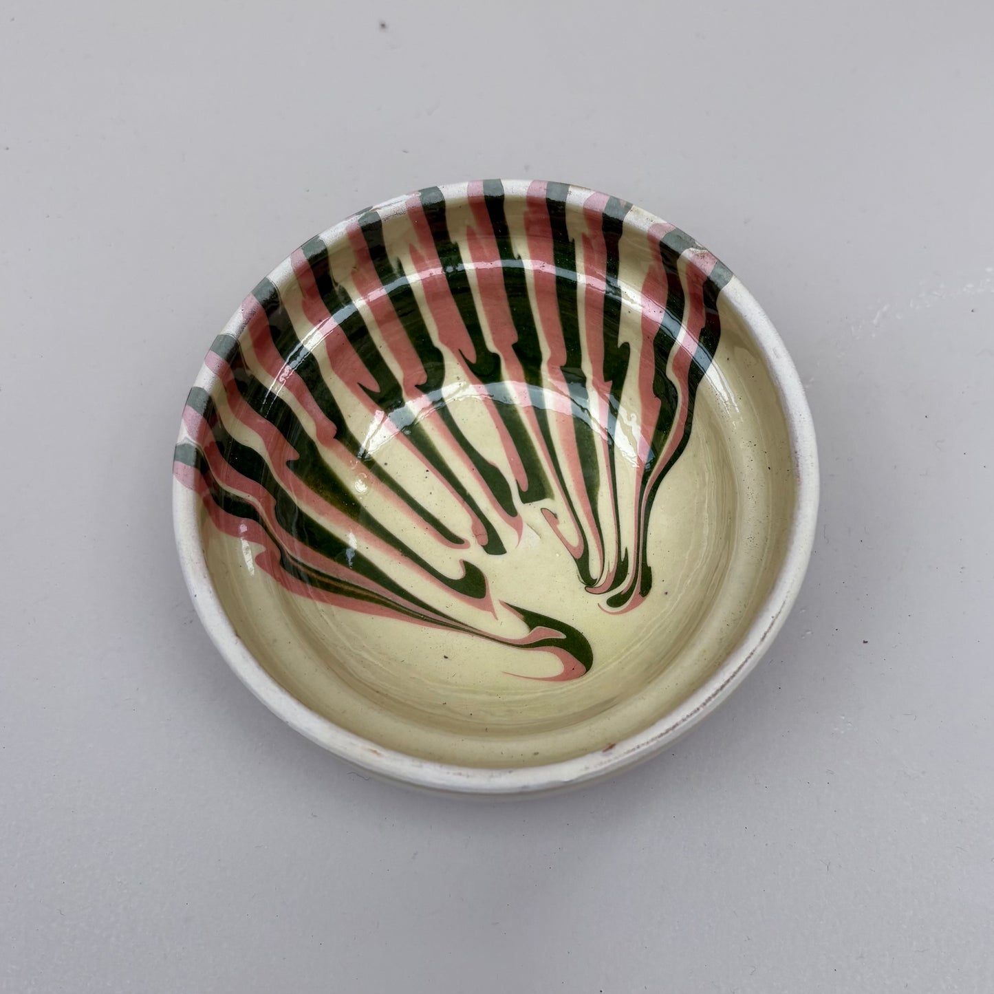 Mini Cream Ceramic Swirl Bowl