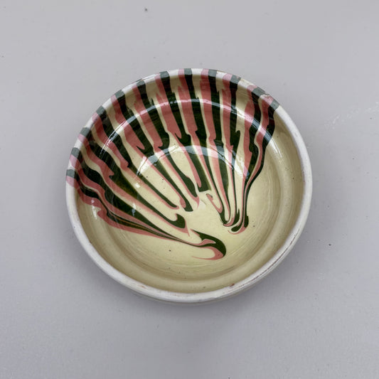 Mini Cream Ceramic Swirl Bowl