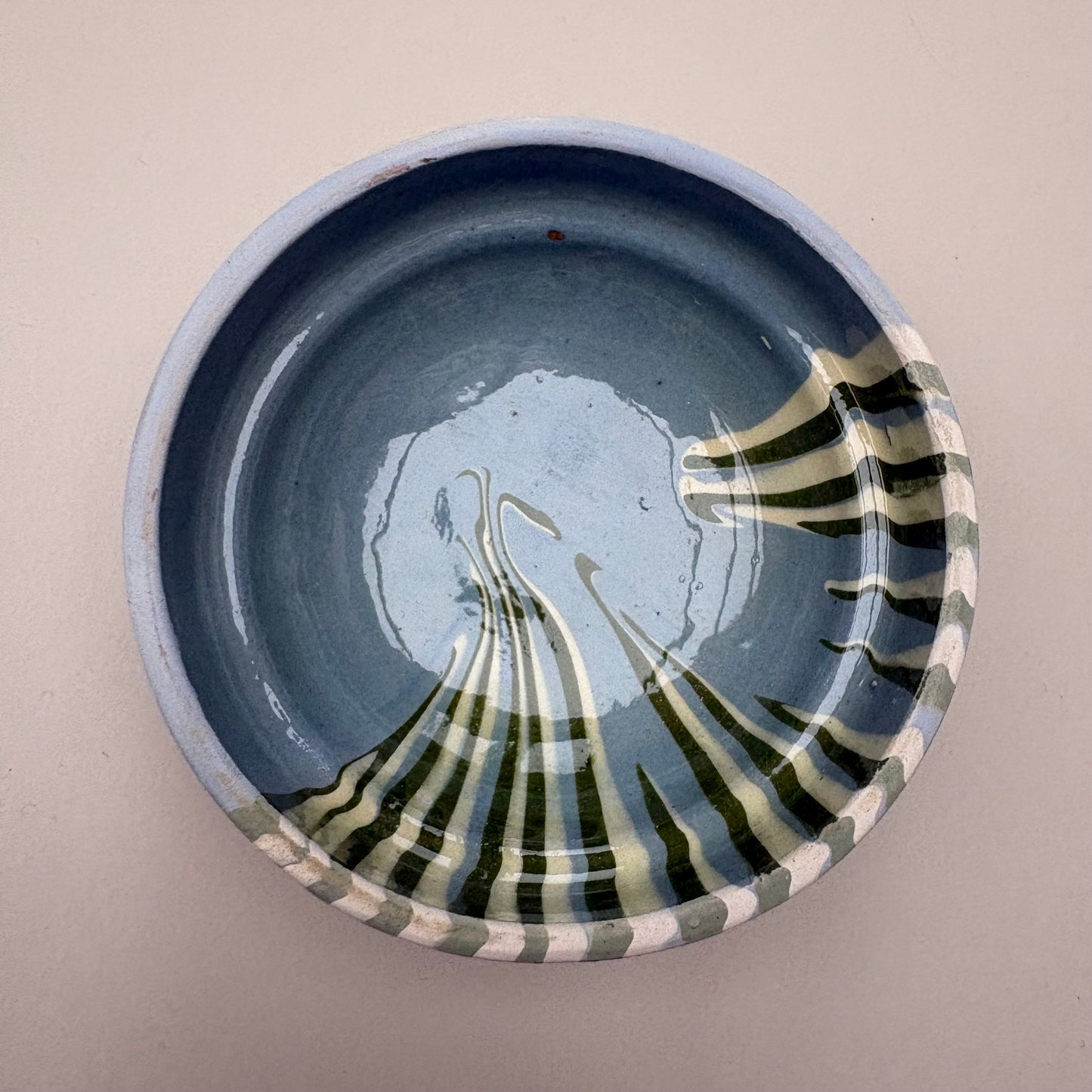 Mini Blue Swirl Ceramic Bowl