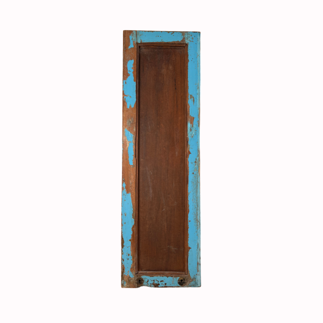 Vintage Blue Distressed Mirror